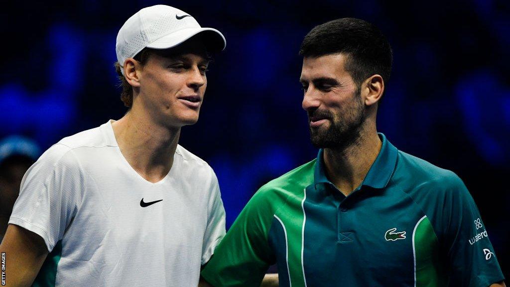 Jannik Sinner and Novak Djokovic