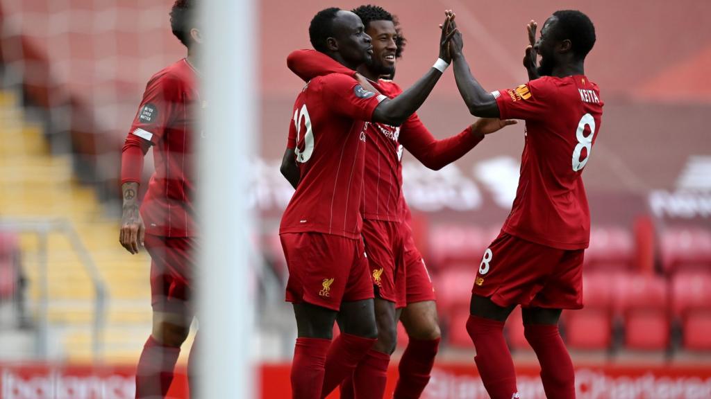 Mane and Liverpool celebrate