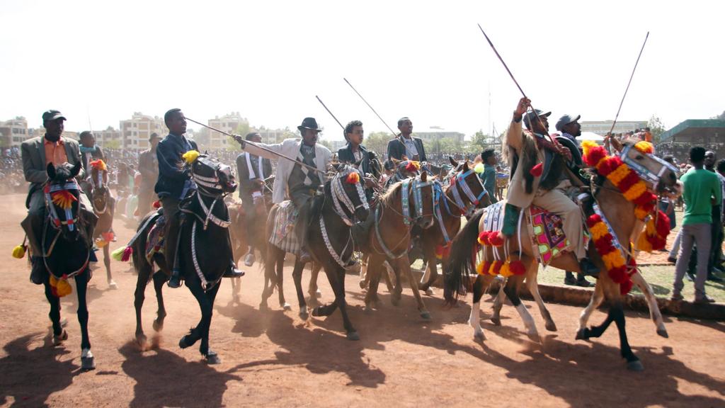 Ethiopians on horseback - April 2018