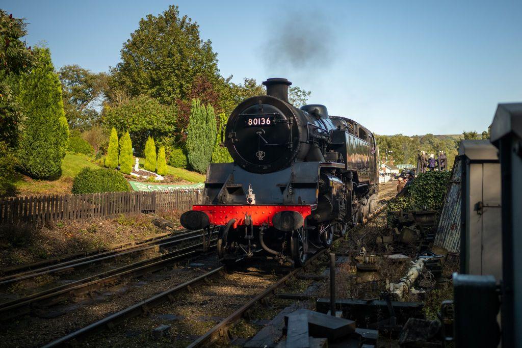 Steam locomotive on the North Yorkshire Moors Railway