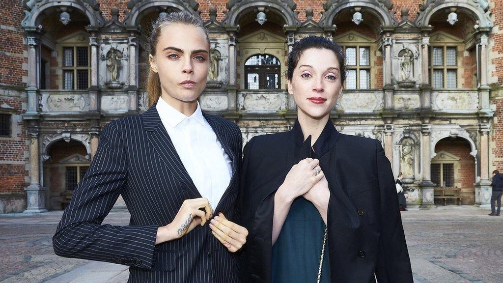 Annie Clark and Cara Delevigne