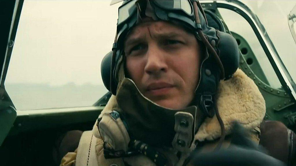 Tom Hardy in a scene from Dunkirk