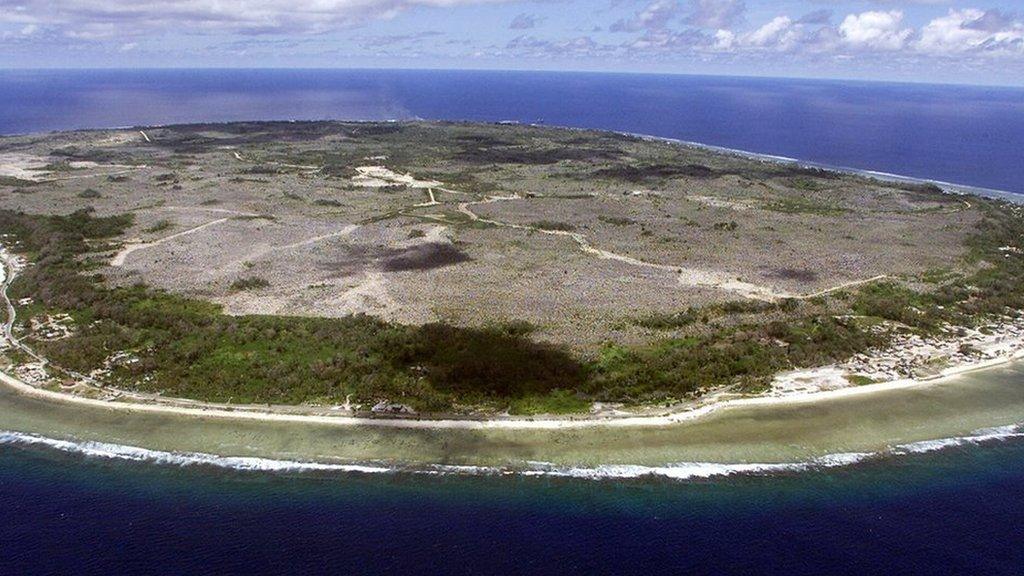 The island of Nauru