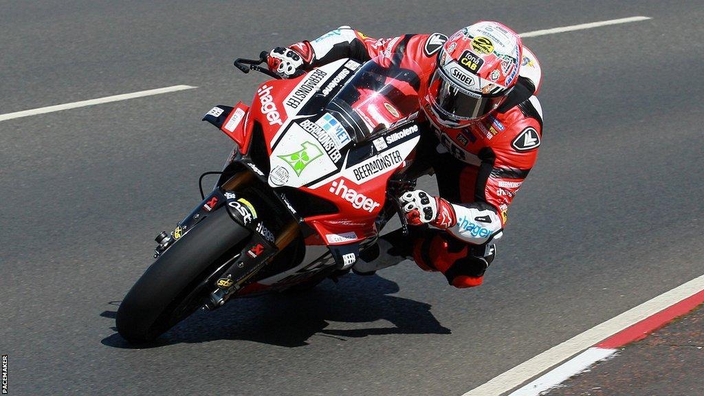 Glenn Irwin rides for the PBM Ducati team in the British Superbike Championship