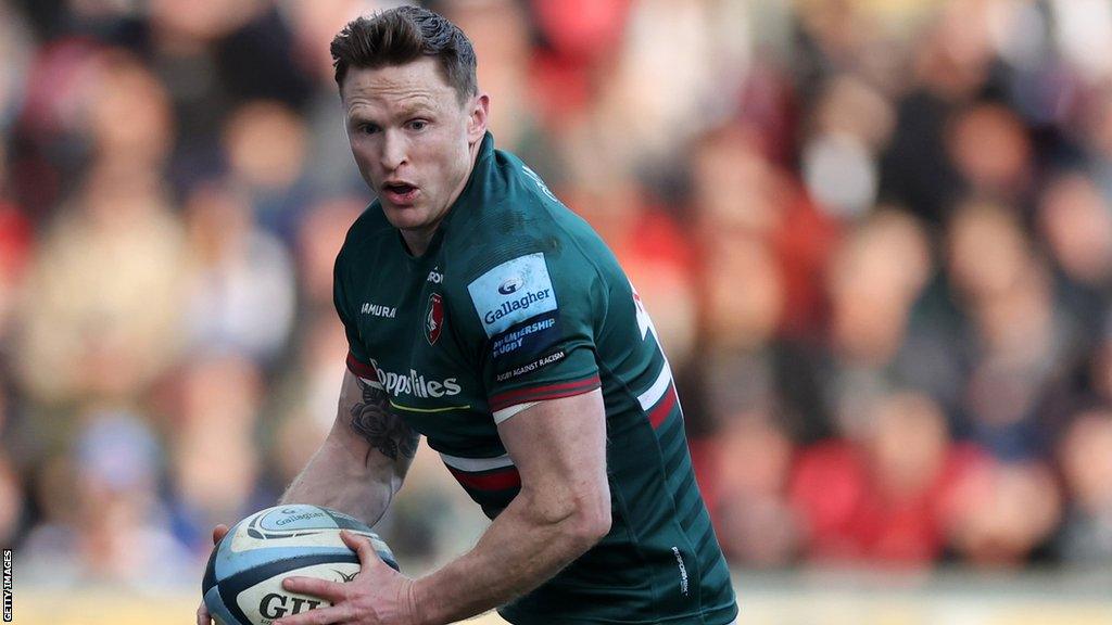 Chris Ashton in action for Leicester Tigers