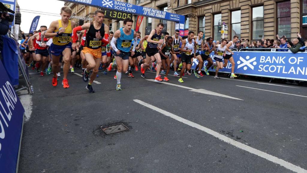 Runners at the Great Scottish Run