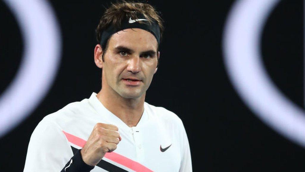 Tennis world number one Roger Federer