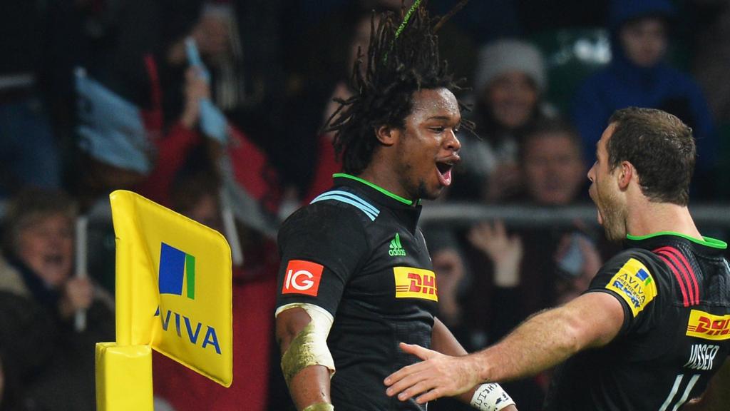 Harlequins celebrate