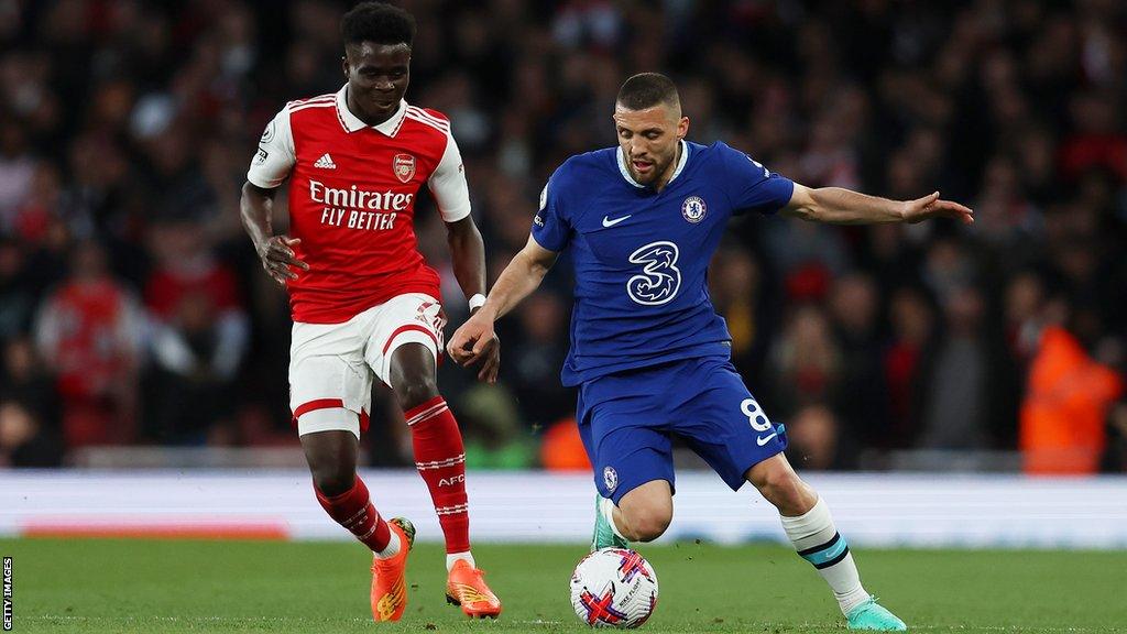 Mateo Kovacic and Bukayo Saka