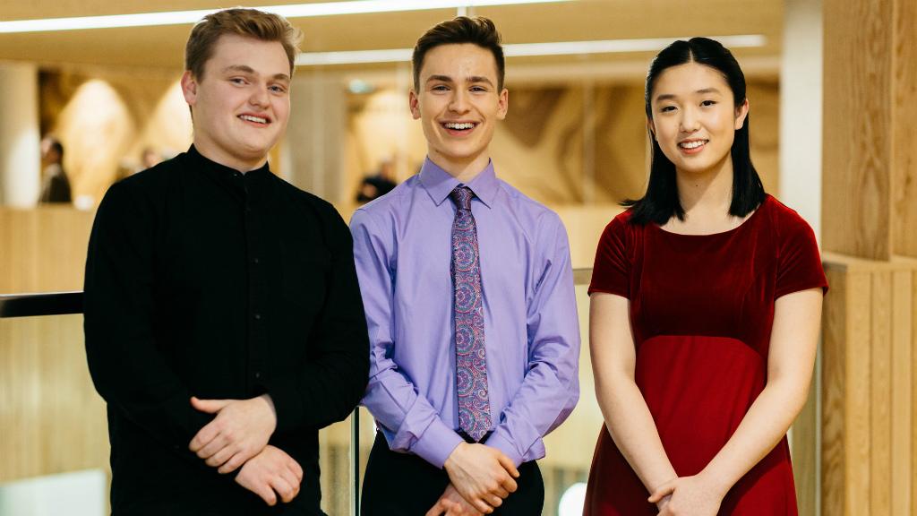 Maxim Calver, Lauren Zhang and Robert Burton