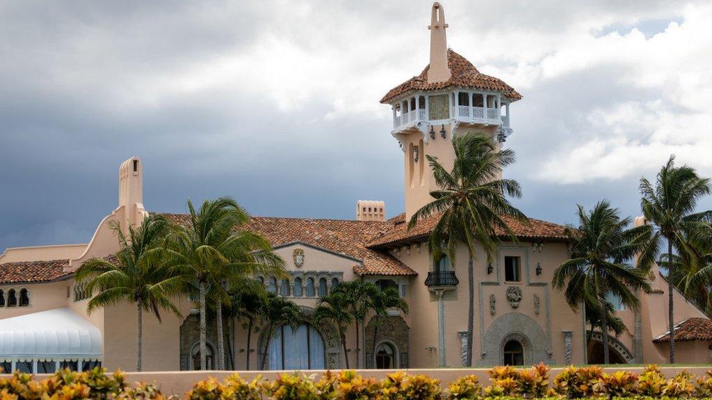 Mar-A-Lago, the home of former President Trump, in Palm Beach, Florida