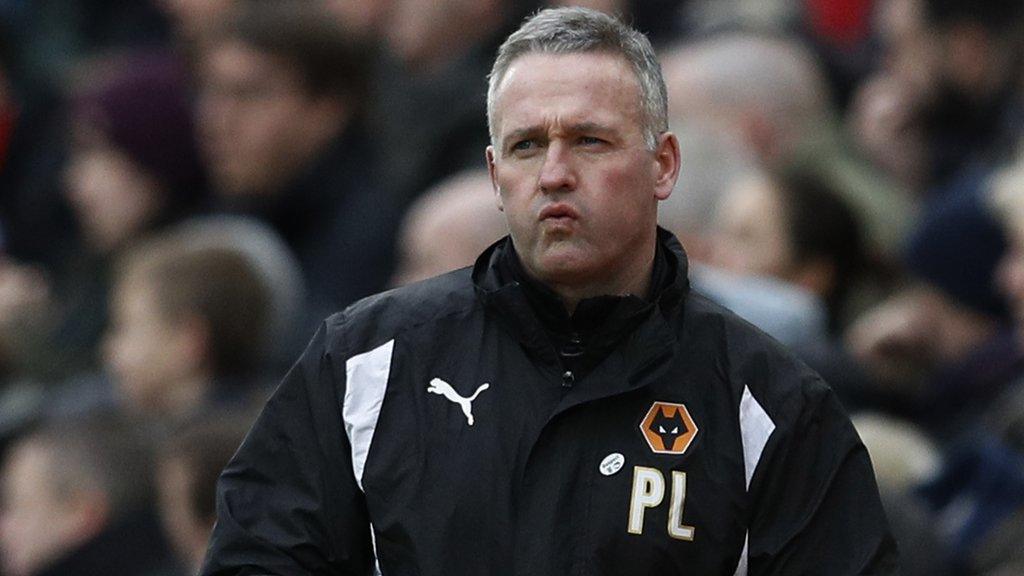 Wolves head coach Paul Lambert