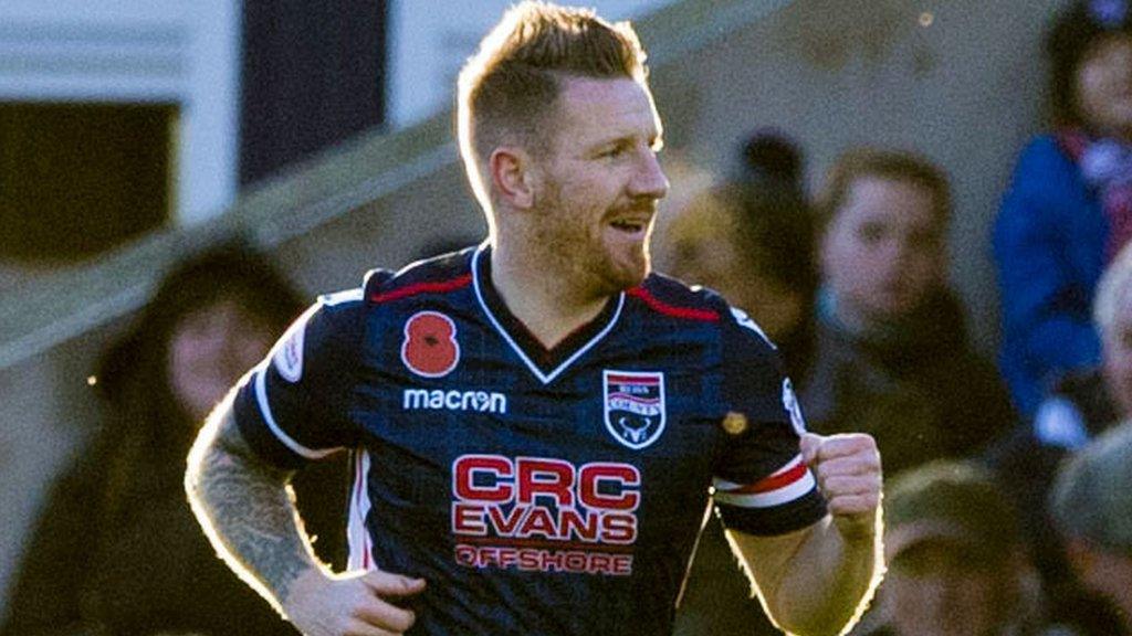 Ross County's Michael Gardyne celebrates