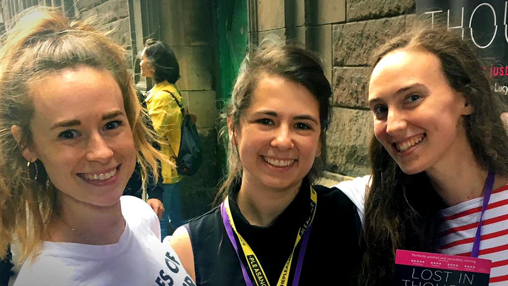 Left-to-right: Lucy Burke, Lucy Danser and Kerry Fitzgerald