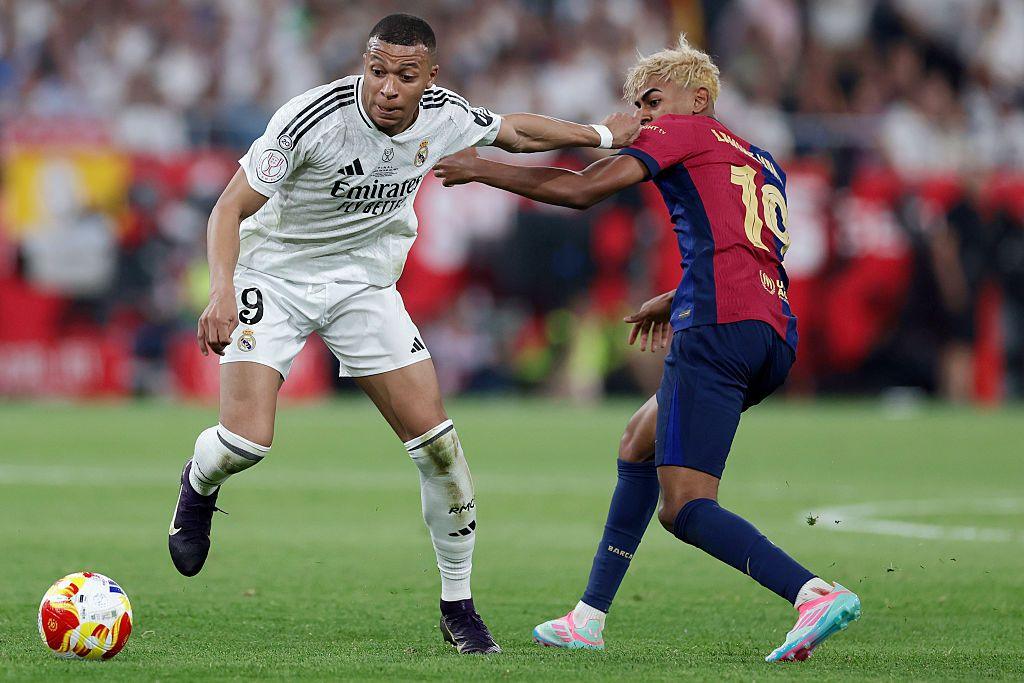 Kylian Mbappe and Lamine Yamal