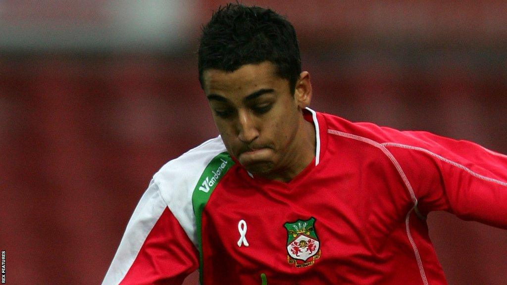 Neil Taylor in action for Wrexham in 2007