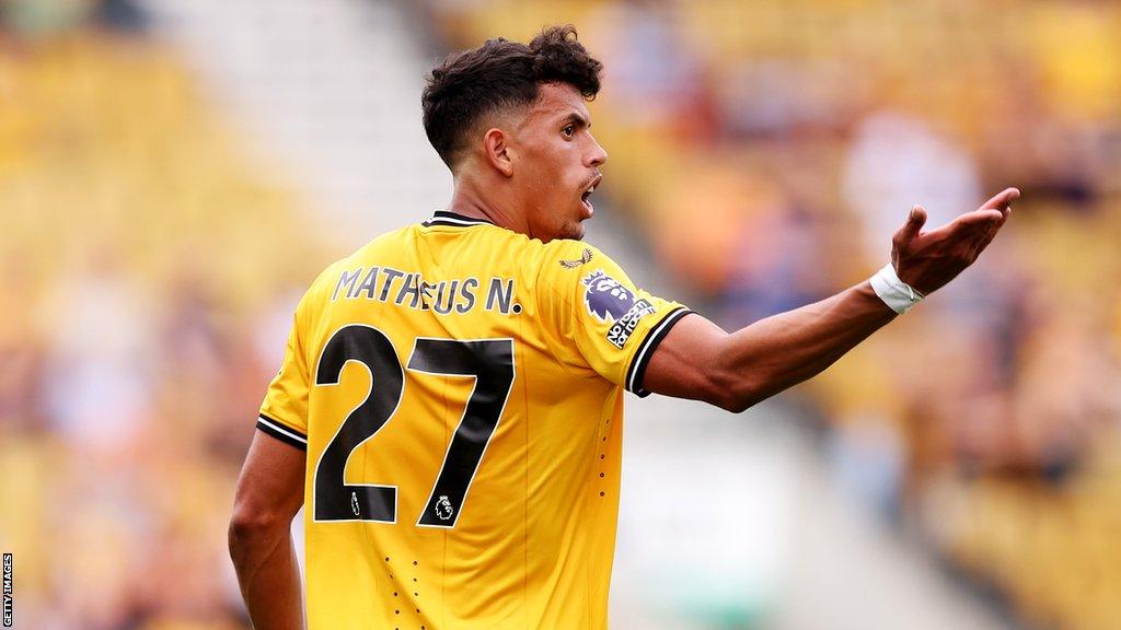 Wolves midfielder Matheus Nunes