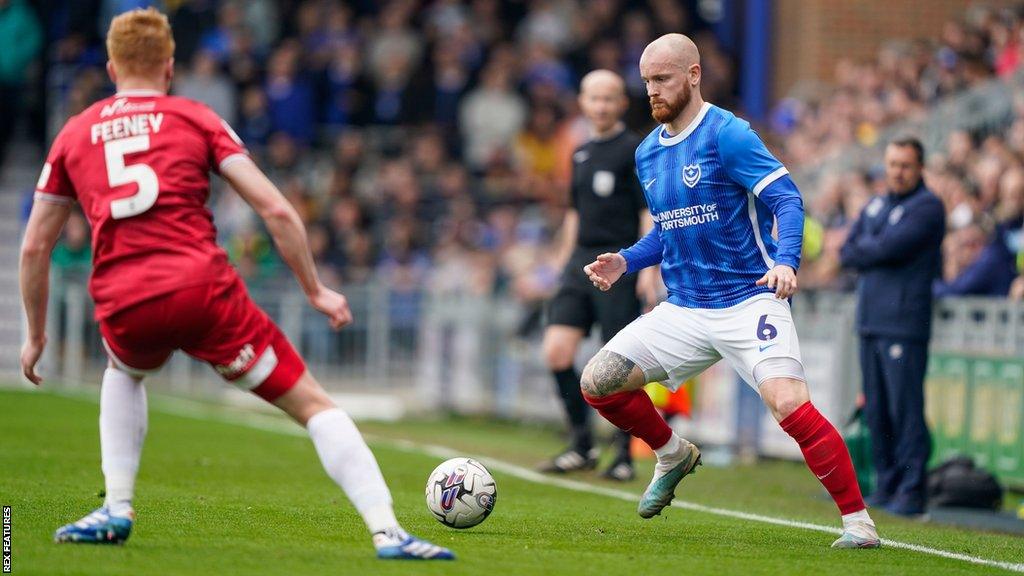 Portsmouth defender Connor Ogilvie