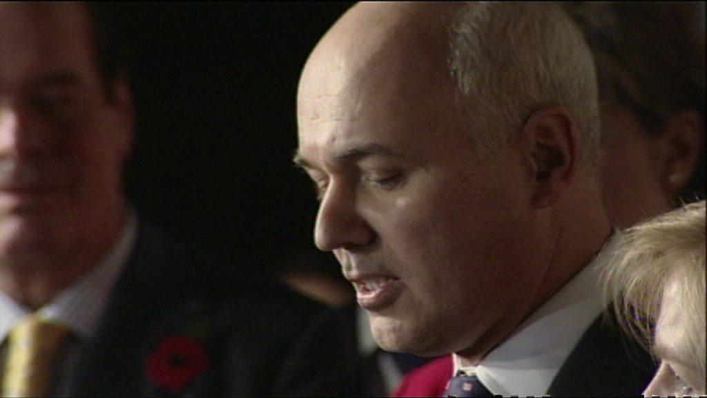 Iain Duncan Smith resigning