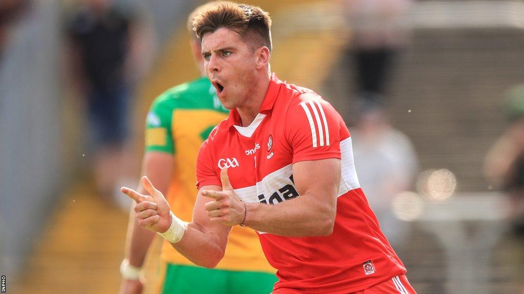 Derry scored three goals to blow Donegal away in Group Four on Sunday