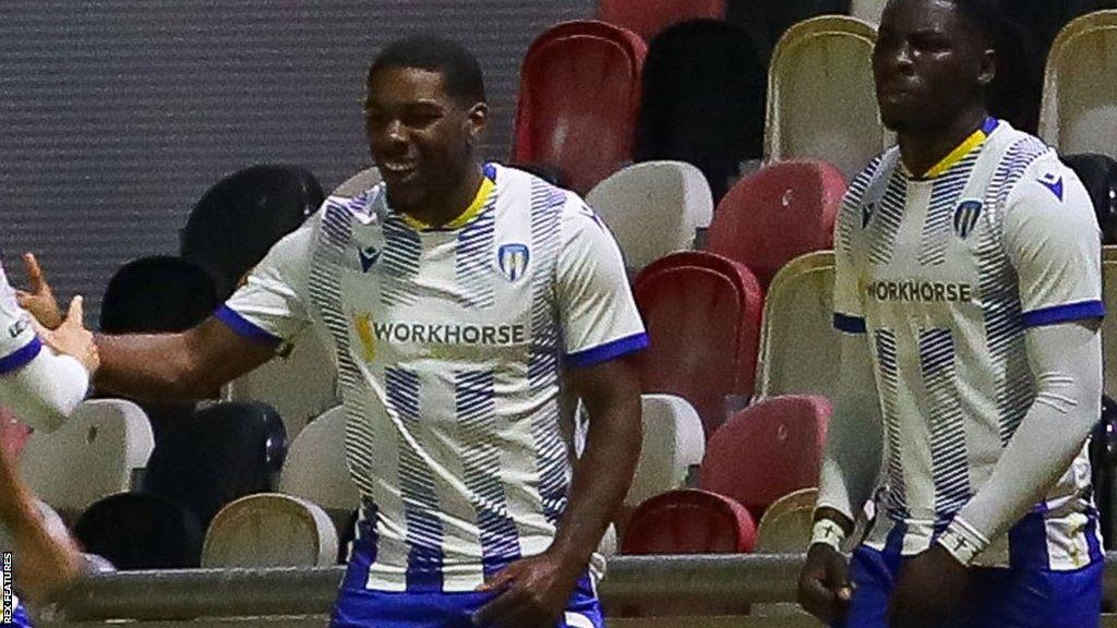 Samson Tovide scores for Colchester