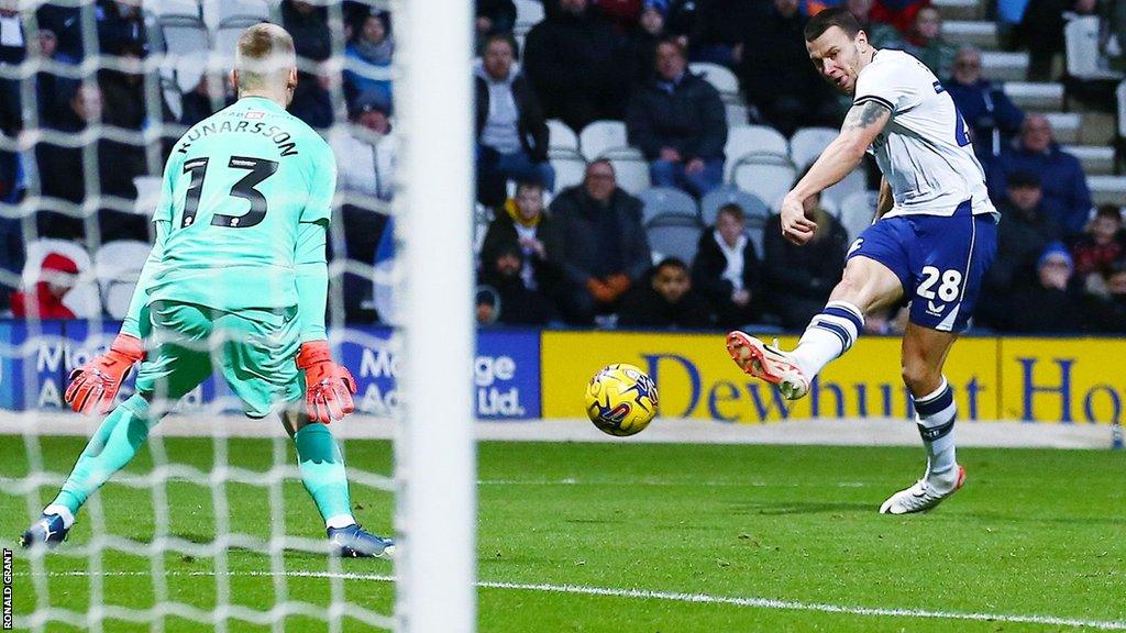 Milutin Osmajic scores for Preston