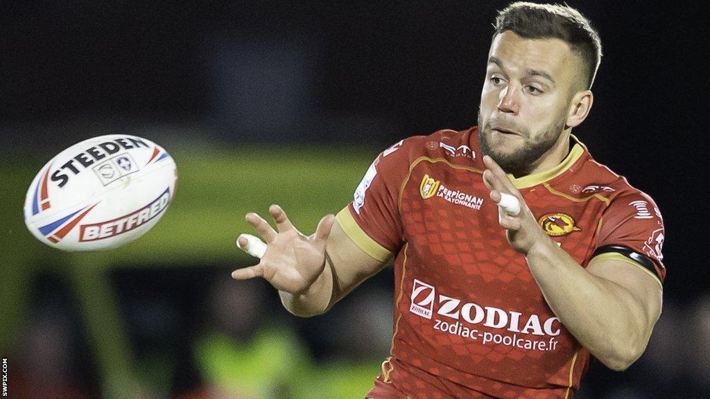 Mickael Goudemand in action for Catalans Dragons