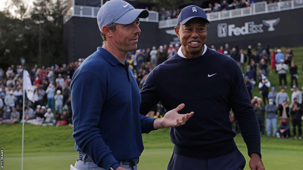 Tiger Woods and Rory McIlroy