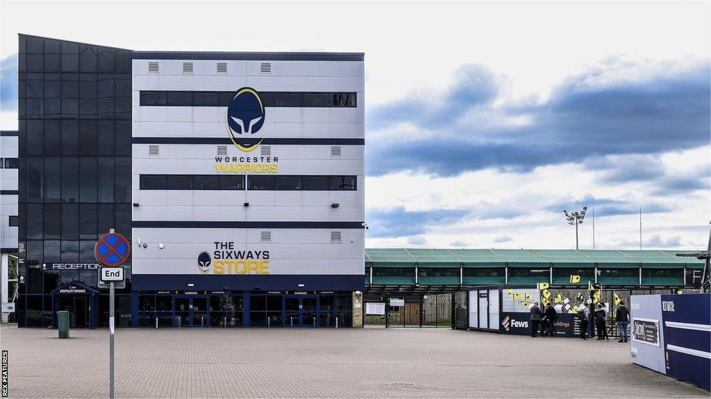 A general view of Worcester Warriors' Sixways home