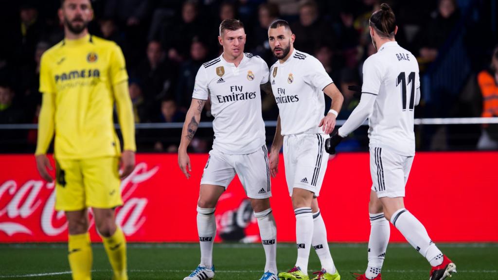 Villarreal v Real Madrid live in La Liga BBC Sport