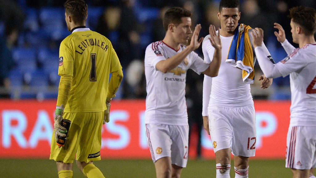 United players celebrate win