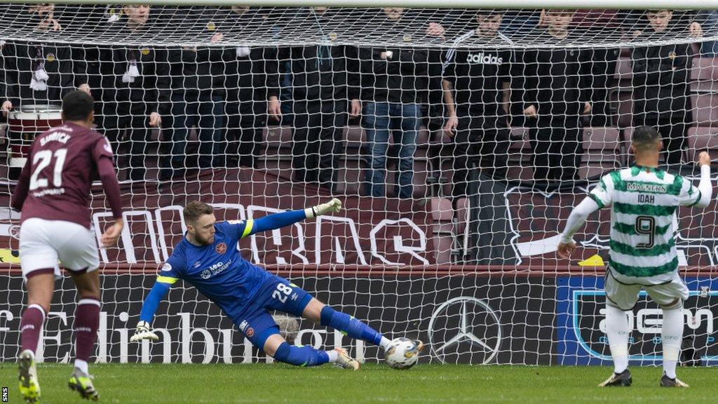 Hearts goalkeeper Zander Clark