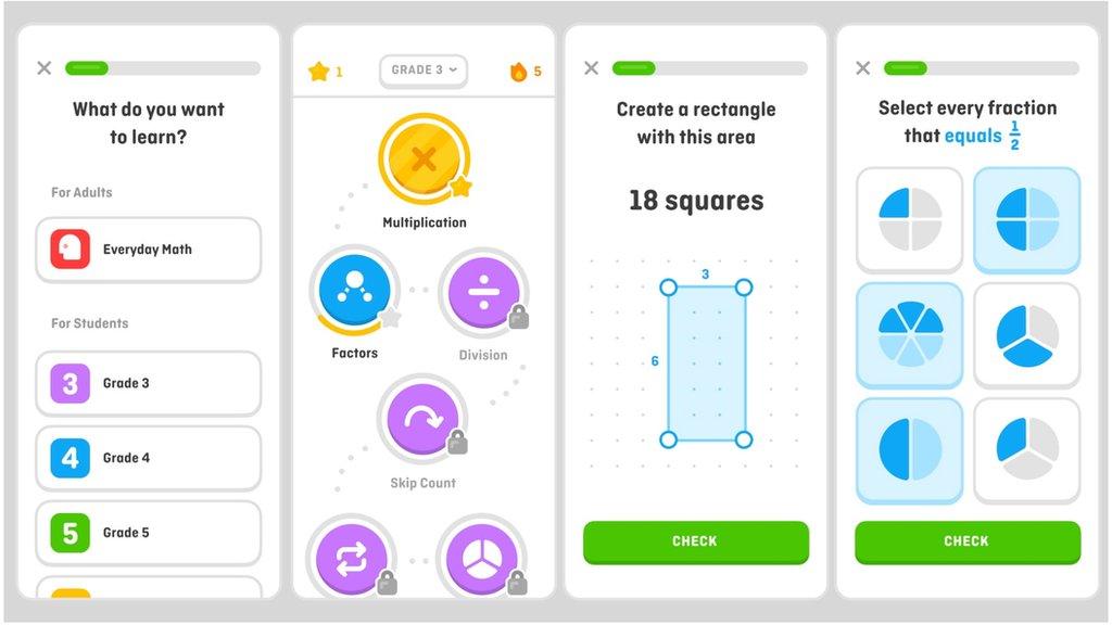 Prototypes of the new maths app