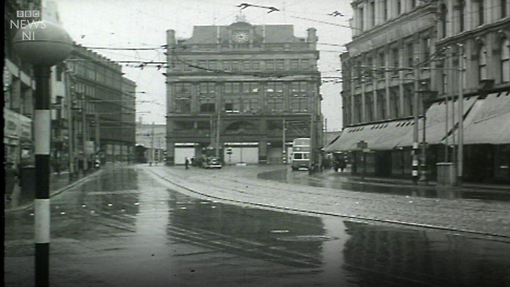 Much of the interior of the historic building on Castle Street has collapsed after a fire.