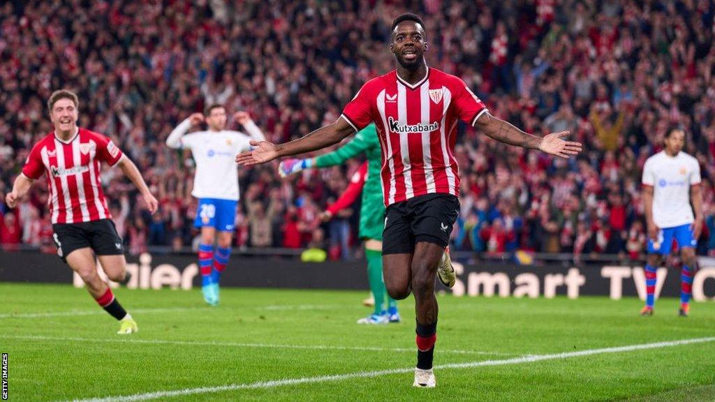 Inaki Williams celebrates