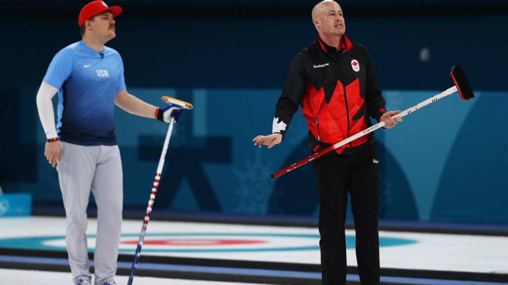 USA v Canada curling