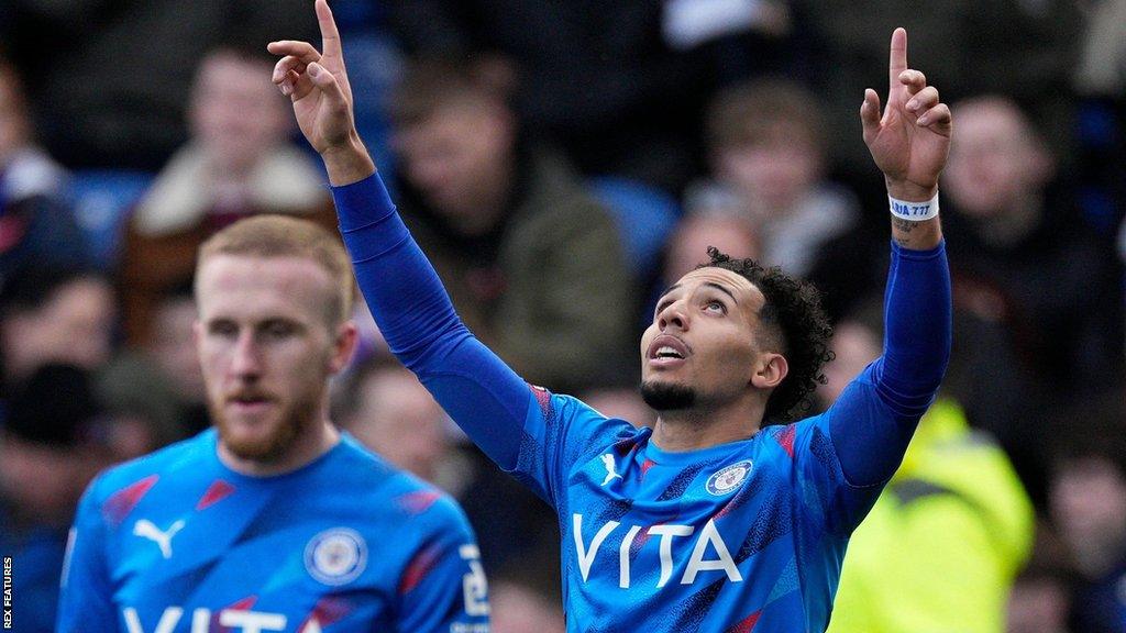 Odin Bailey scores for Stockport