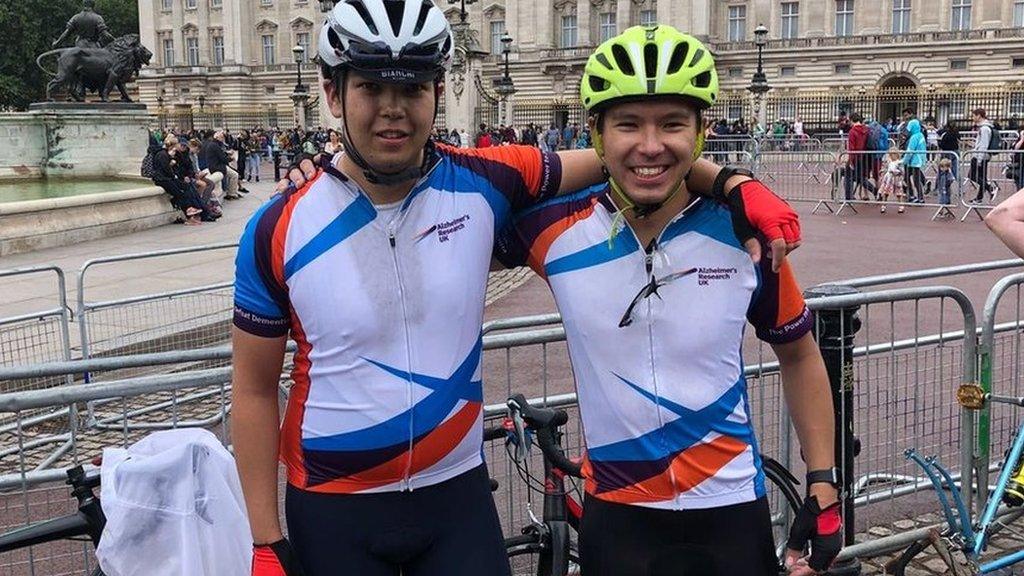 Edward and James Hems at the 2018 RideLondon