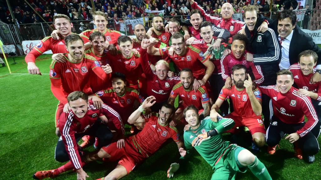 Wales celebrate qualification