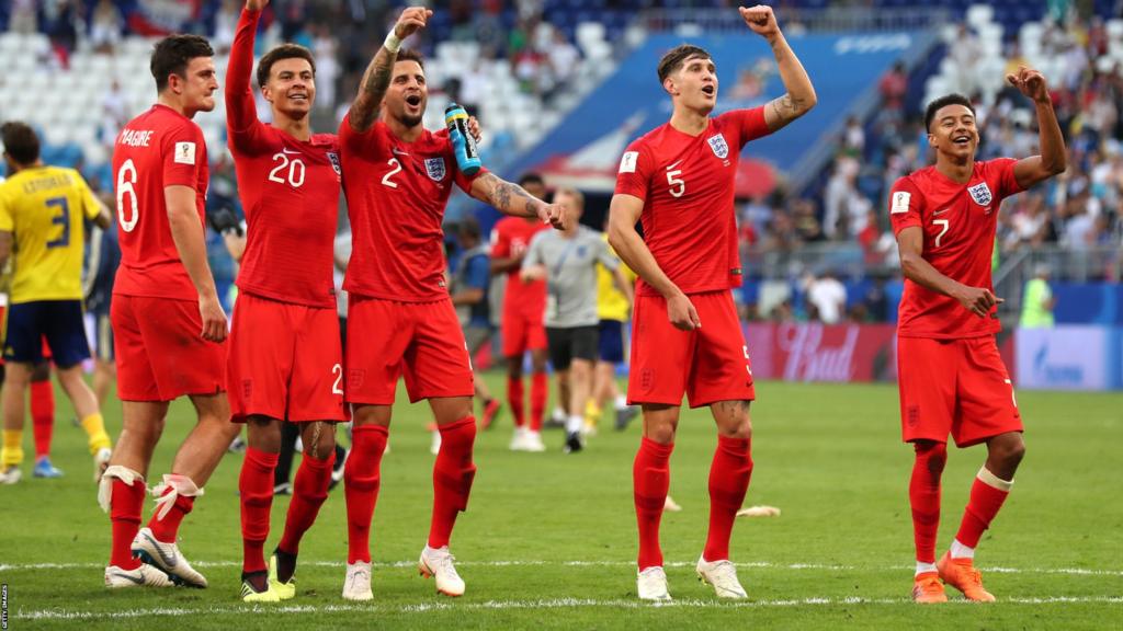 England celebrate