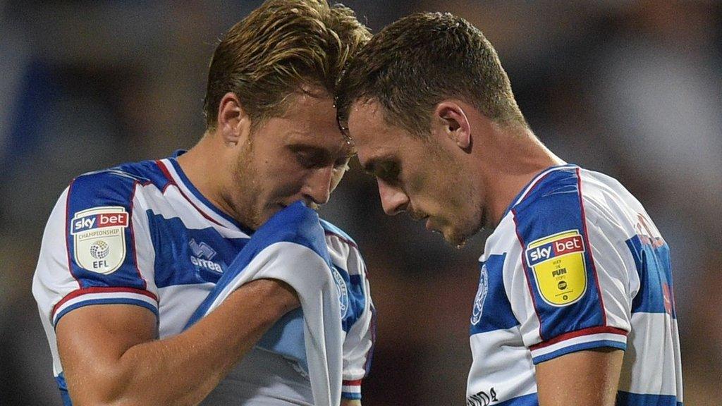 QPR players look dejected