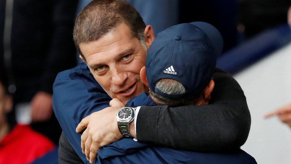 Slaven Bilic embraces Tony Pulis