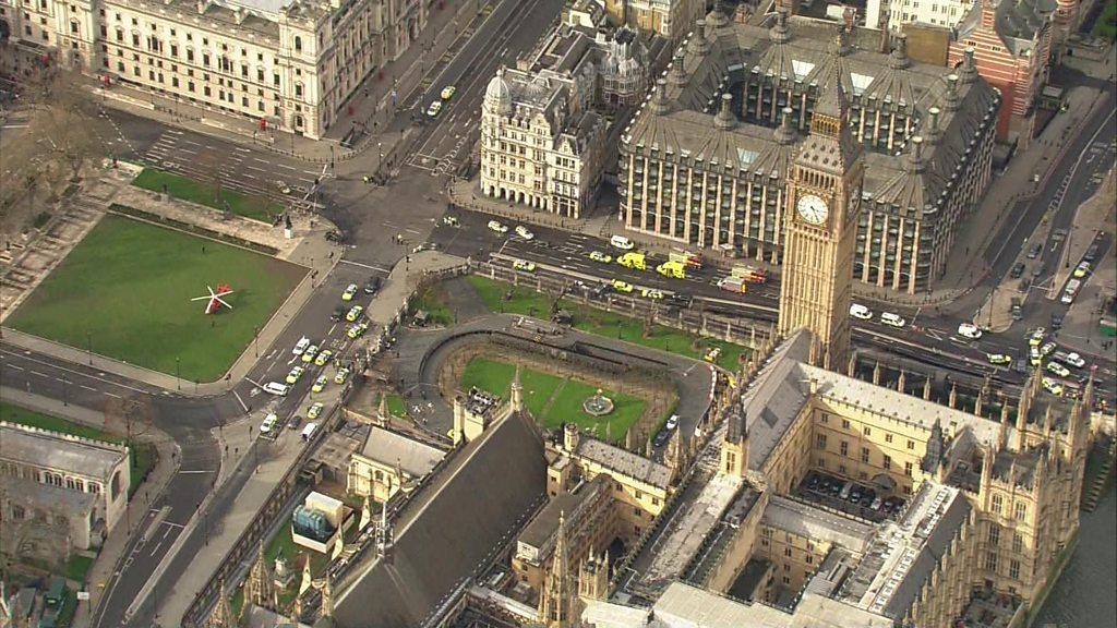 Aerial views of Westminster