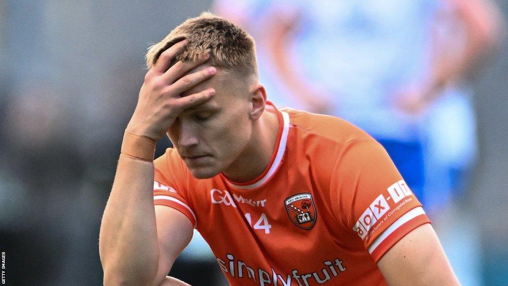 Rian O'Neill dejected at full-time