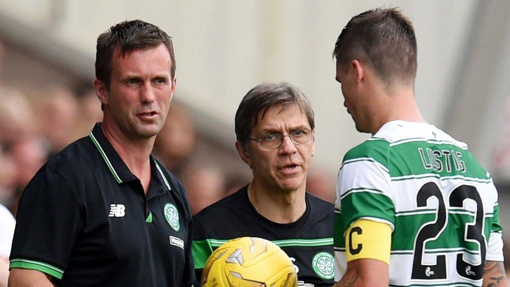 Ronny Deila and Mikael Lustig