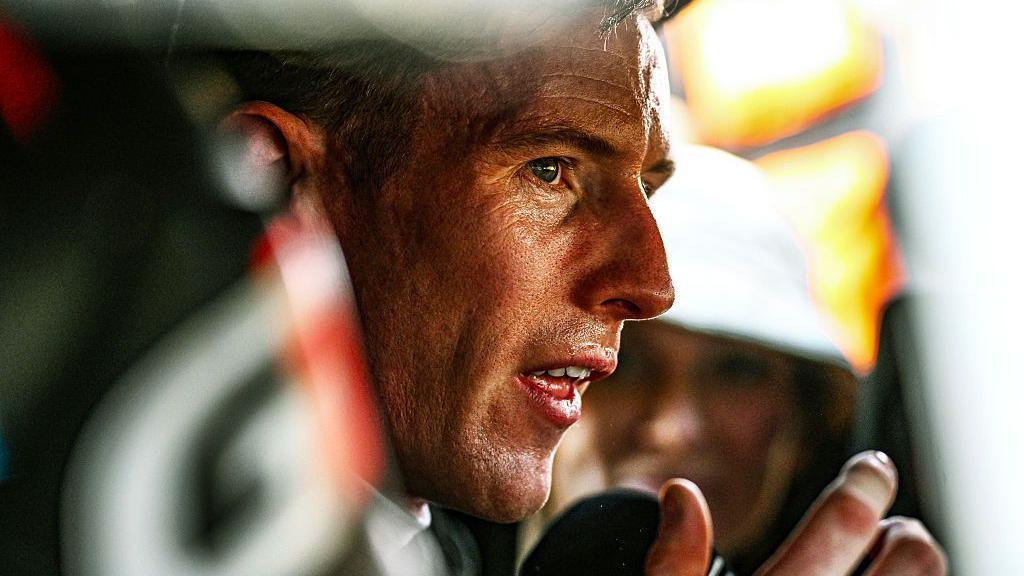 Elfyn Evans looks pensive