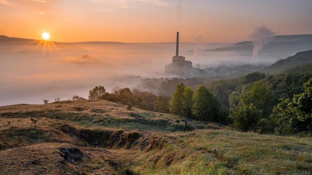 Cloud inversion above Castleton