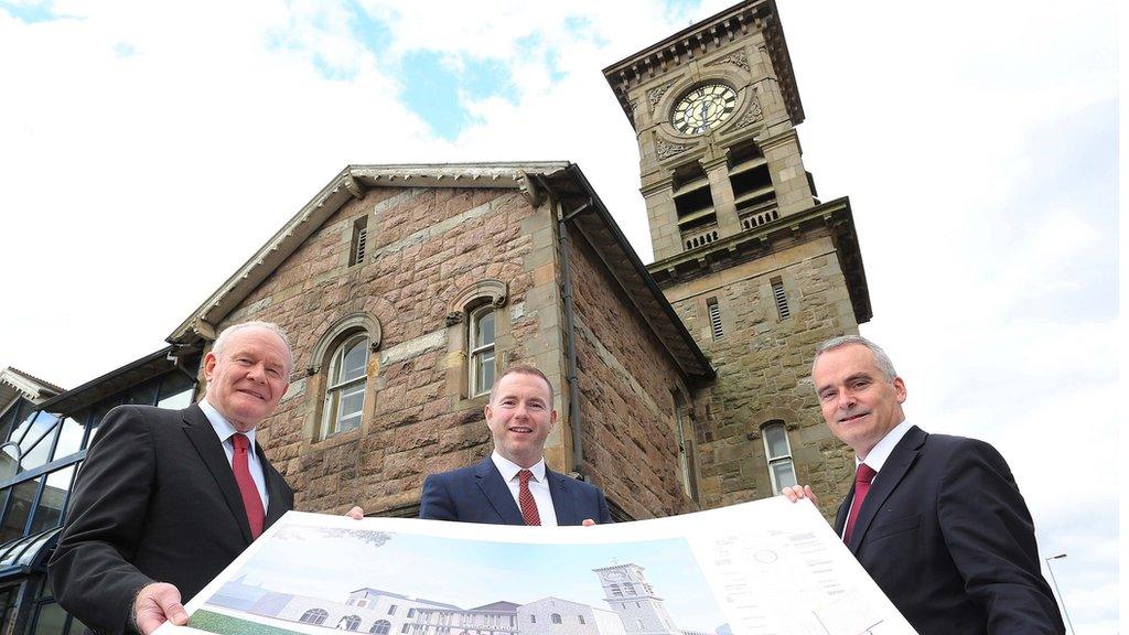 Martin McGuinness was present when the plans were unveiled last year