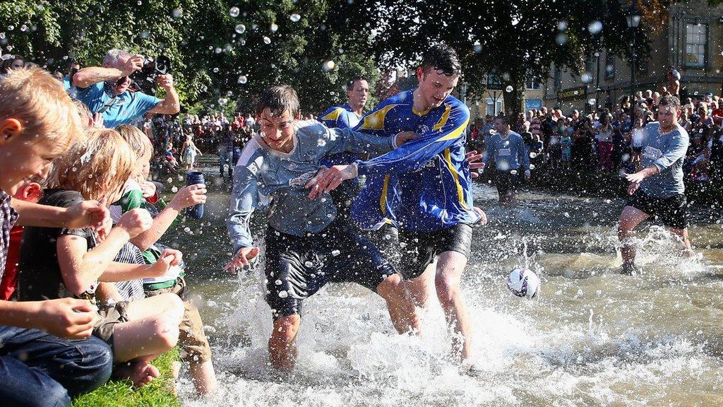 A game of river football