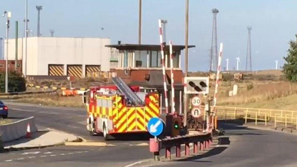 Emergency services at the SSI site